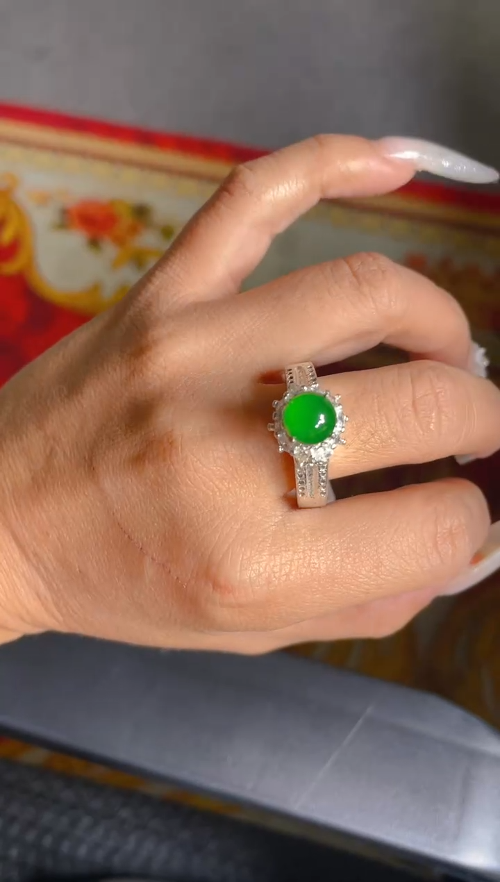 裸石翡翠天然翡翠蛋面48