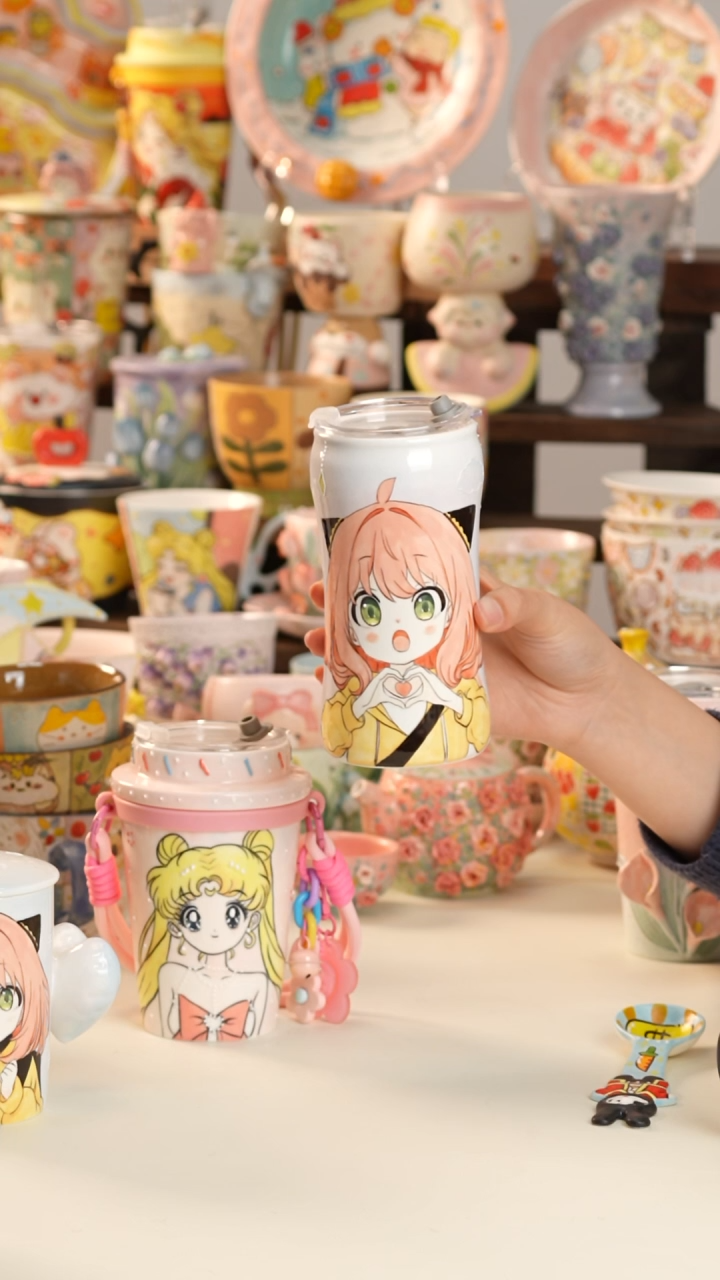 其他陶微瑕no退no换景德镇釉下彩手绘设计师款陶瓷