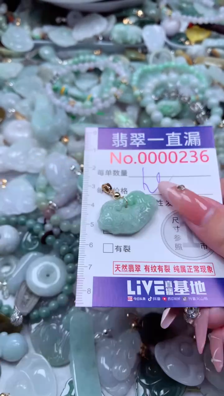 翡翠未镶嵌吊坠(不含链)236