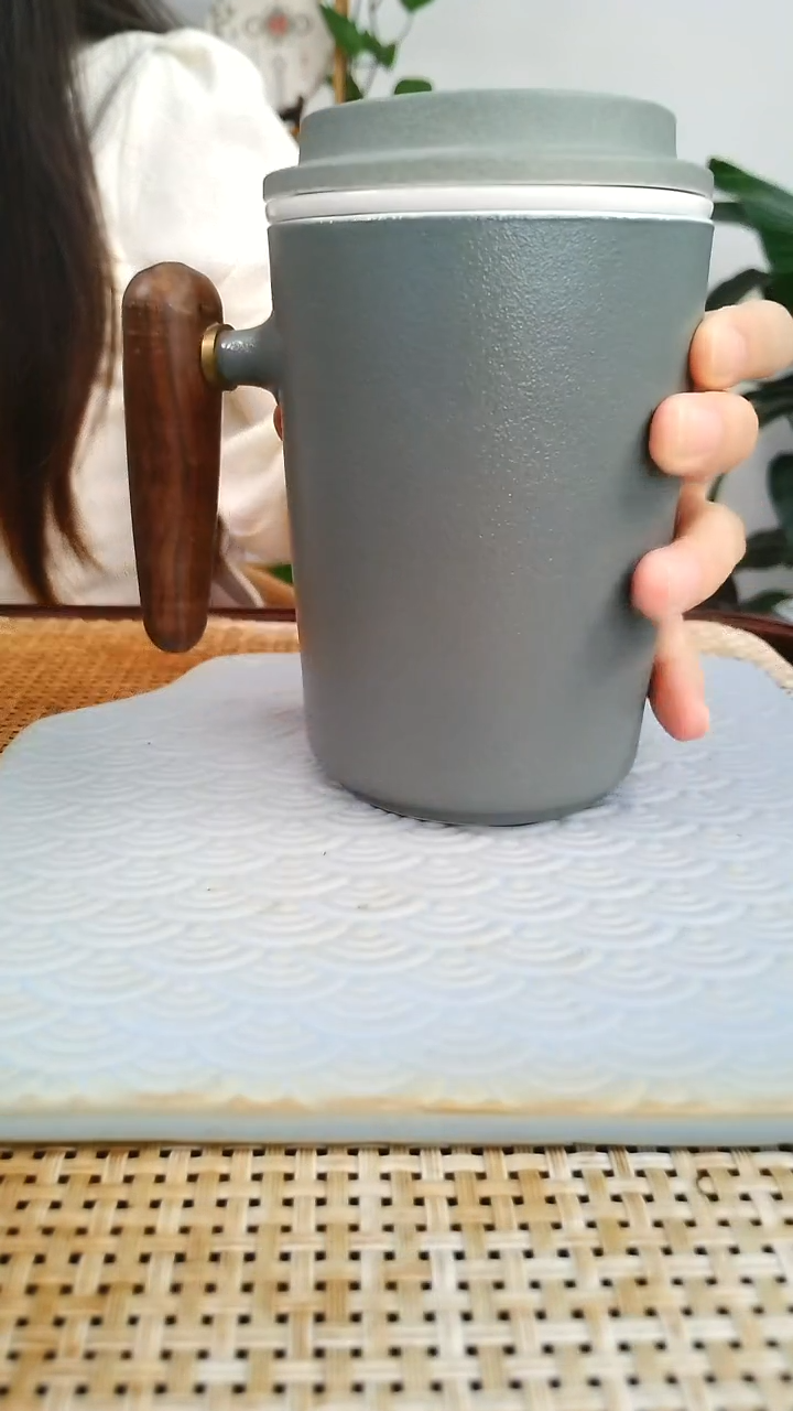 精品陶杯办公杯带茶滤