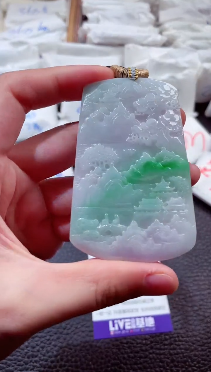 翡翠未镶嵌颈饰00003528