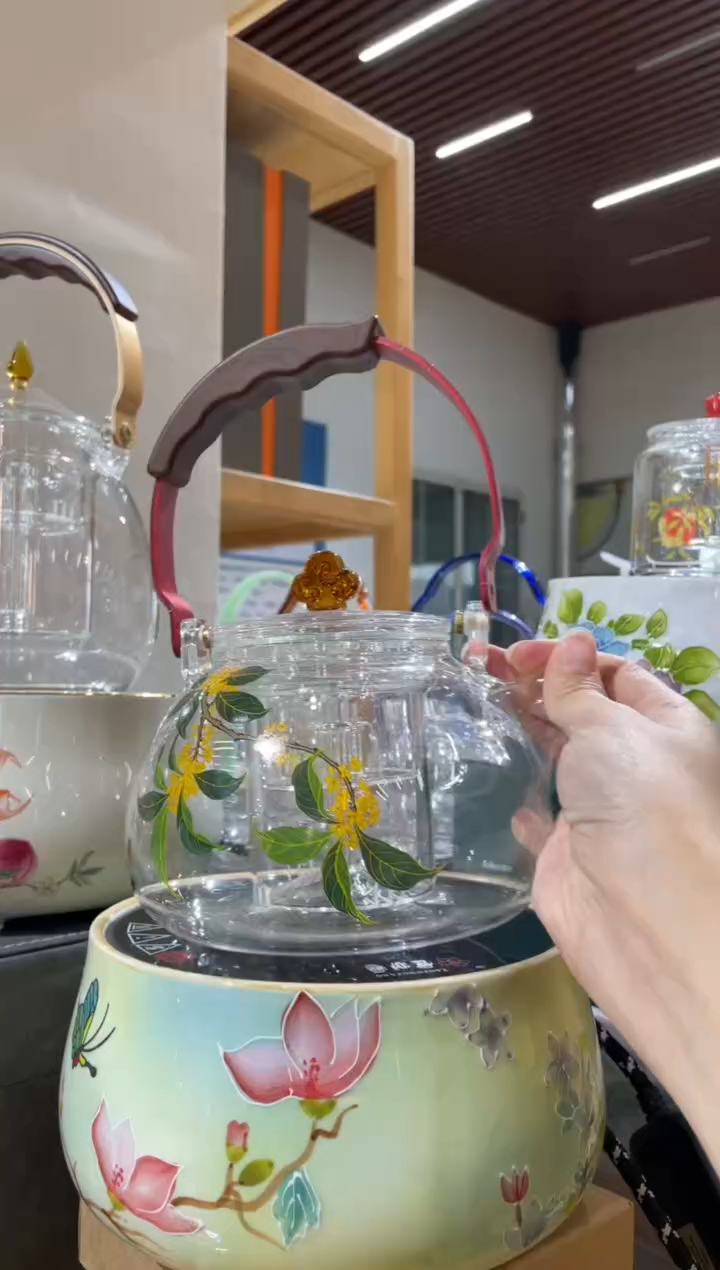手工艺品玻璃金狮通运3号蒸煮一体桂花