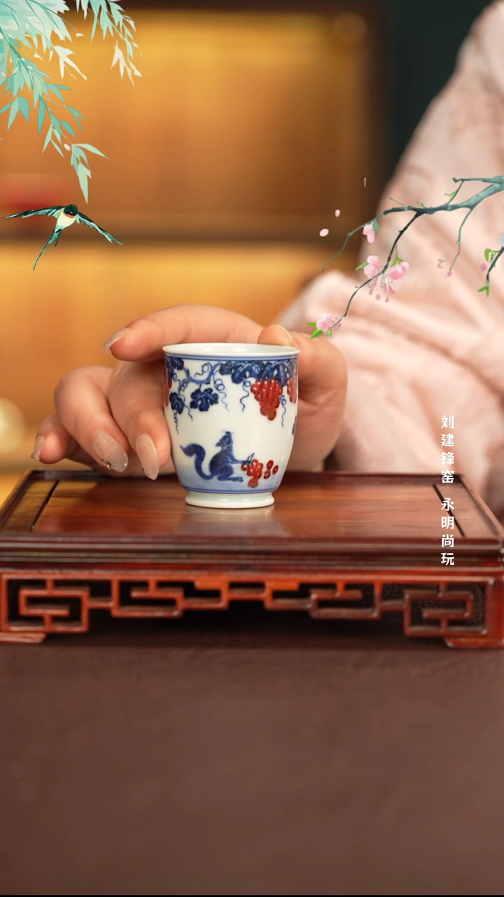 【闪购商品】杯子永明尚玩-窑景德镇纯手工陶瓷瓷瓷*