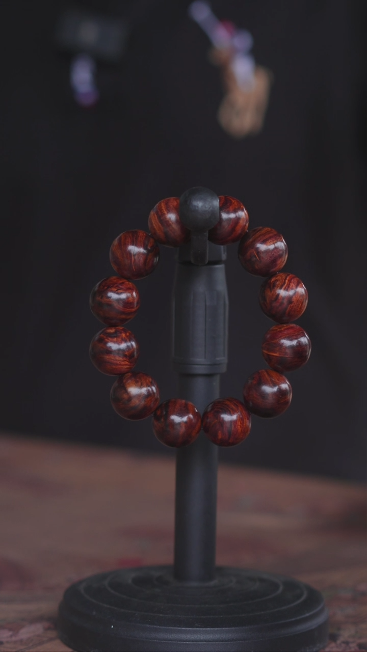 黄花梨/降香黄檀海南黄花梨十月田料2.0手串（399）