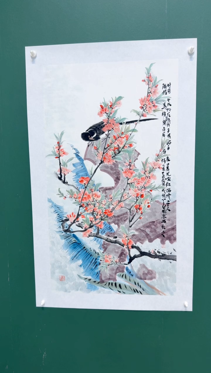 国画王成栋带合影