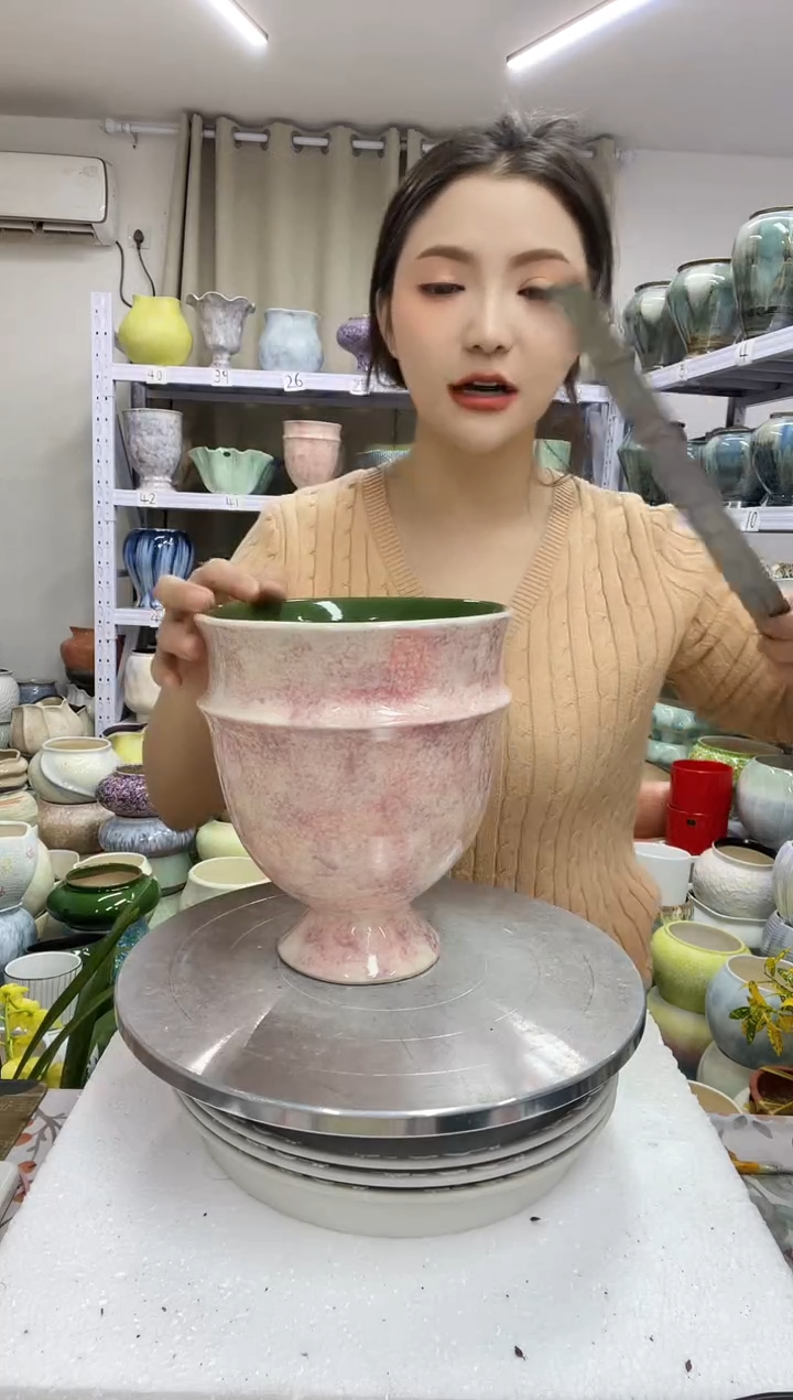 12.30陶瓷花盆直播链接高.      20口15