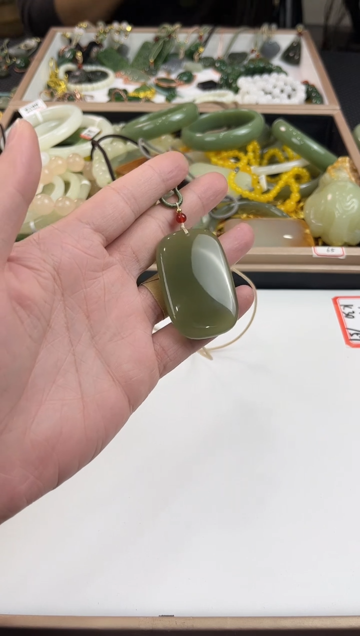 颈饰未镶嵌和田玉多样性拍一发一  0210