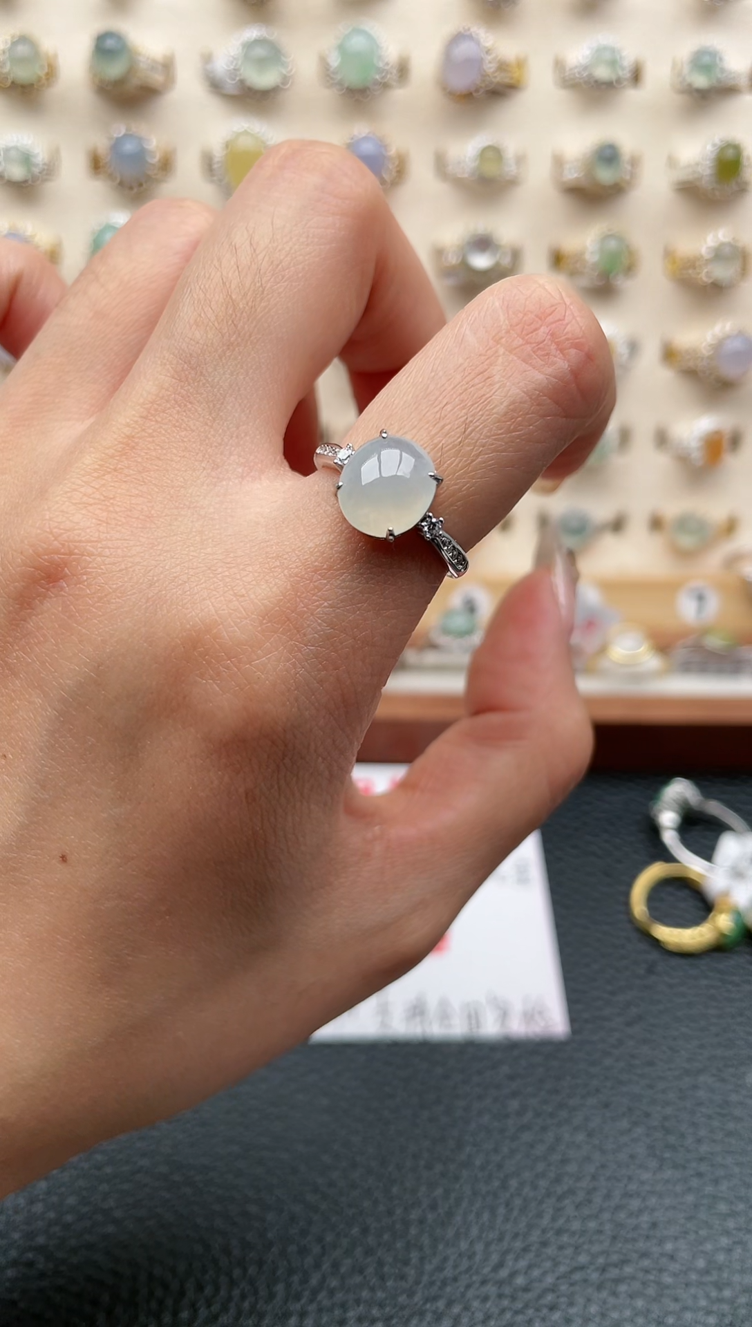 【闪购商品】翡翠戒指银S925镶嵌1111