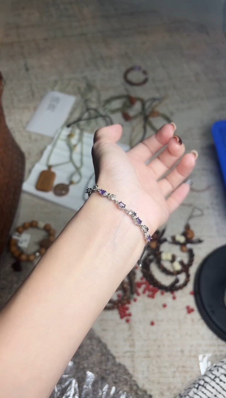 未镶嵌手链烟晶清~货全场