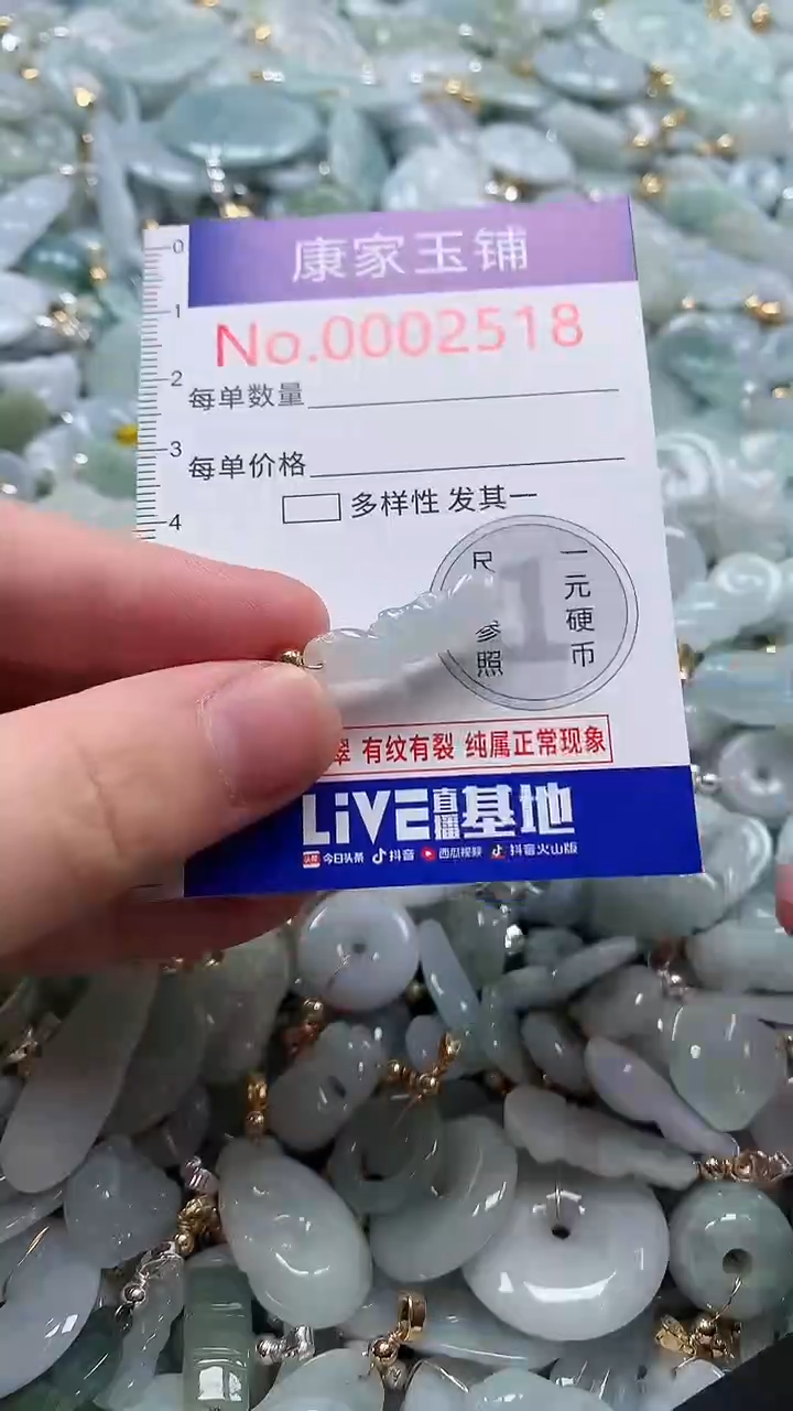 翡翠未镶嵌吊坠(不含链)2518
