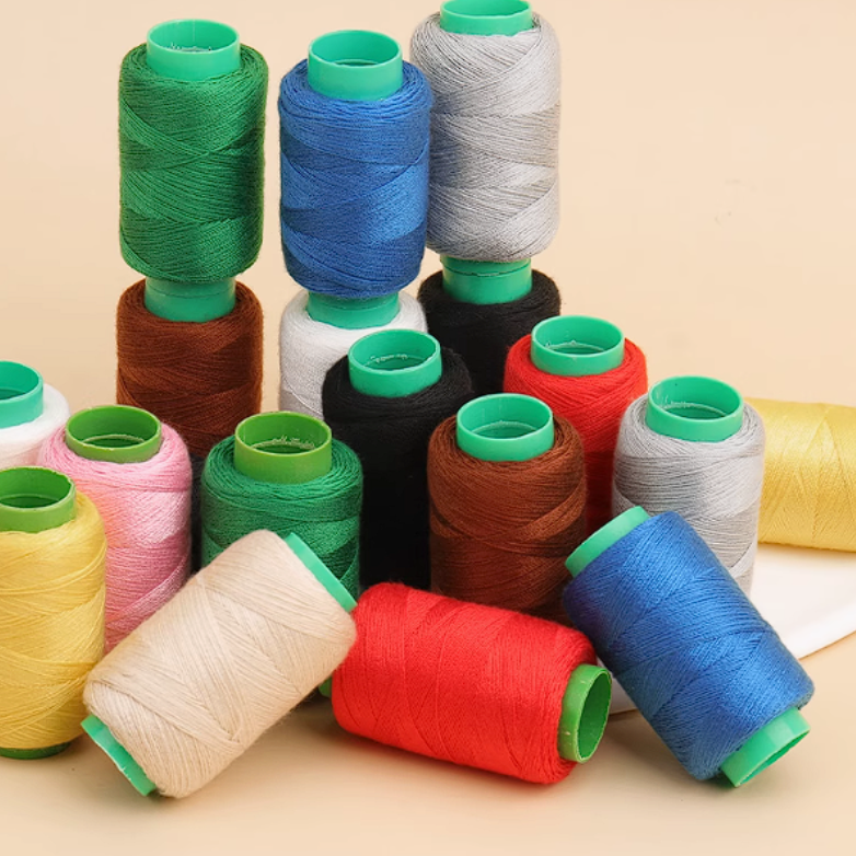 【3卷白3卷黑4卷彩色】送穿针器耐拉扯不掉色缝纫线diy线水洗无忧