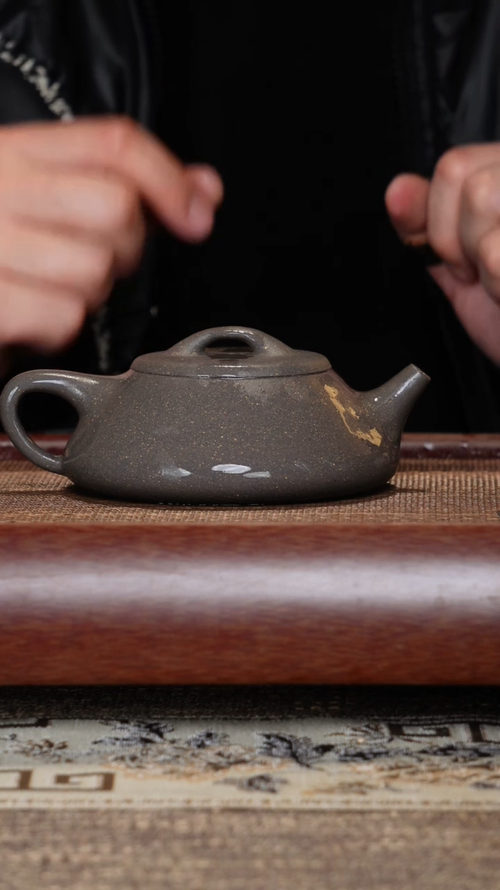 【闪购商品】紫砂茶壶微瑕纳瓢青灰段半手工