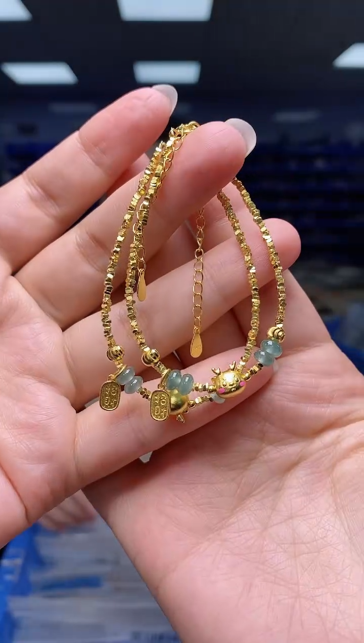 【闪购商品】翡翠手链银S925镶嵌多样性发货发其一