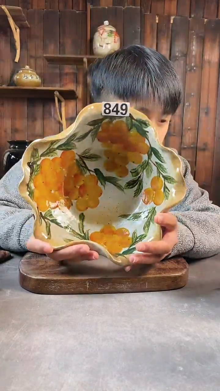碗849，手工手绘，超值陶瓷