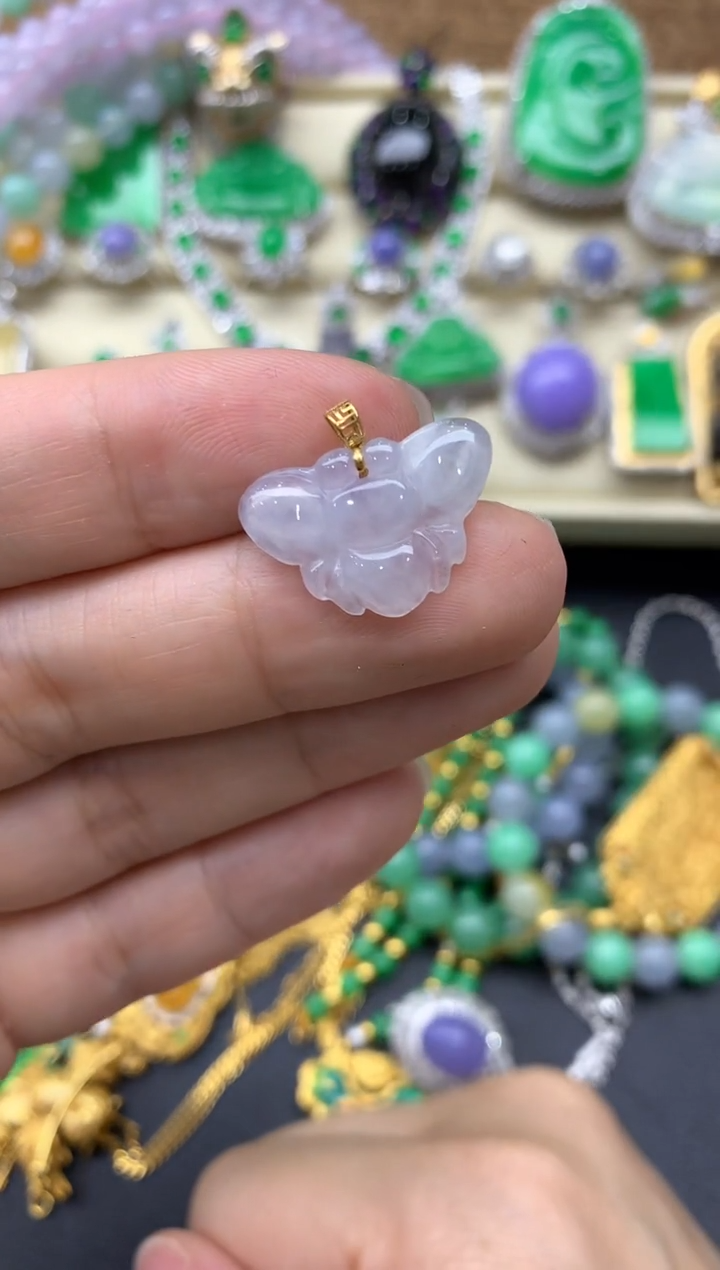 【闪购商品】翡翠颈饰18K金镶嵌268-中国好珍宝