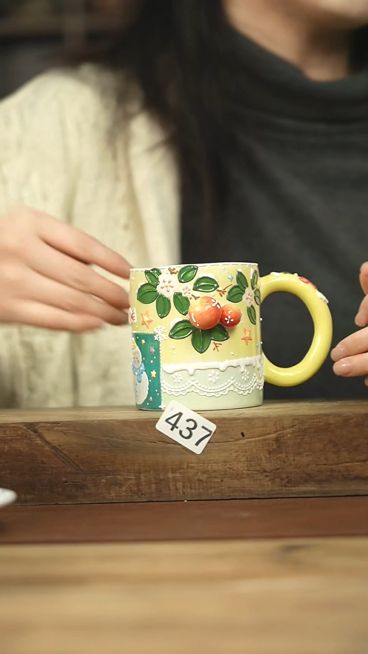 喜喜 设计师 手绘系列 咖啡杯