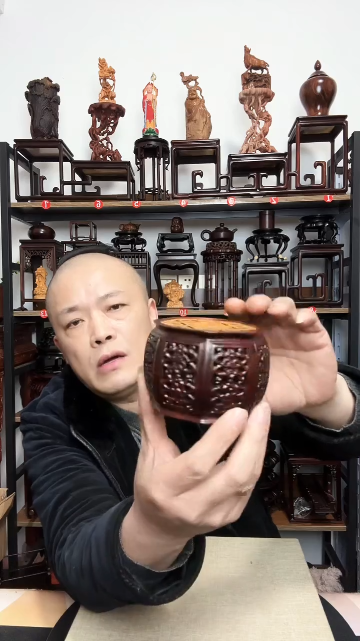 紫砂底座木直径8.5