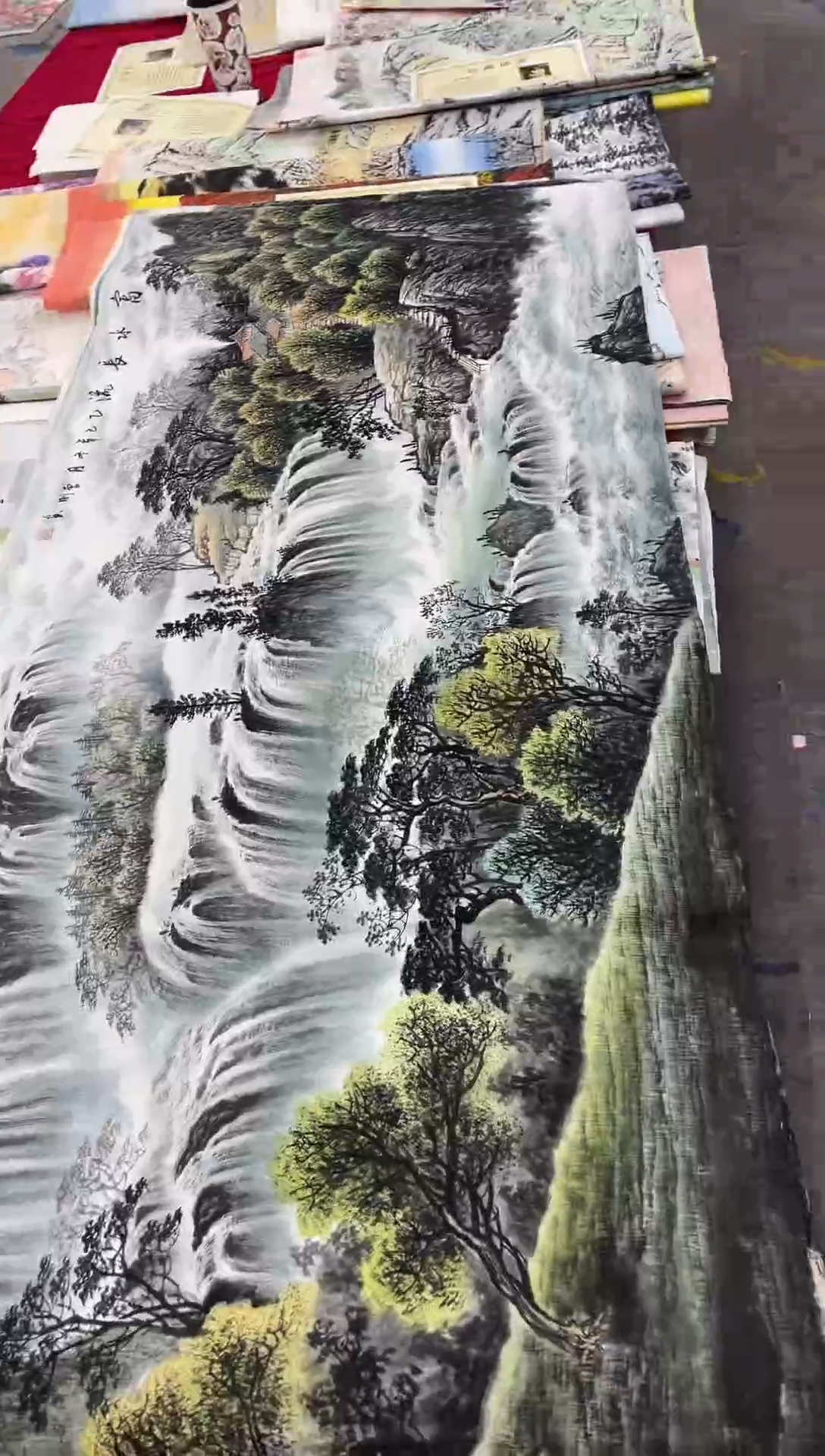 真人名画手工手绘