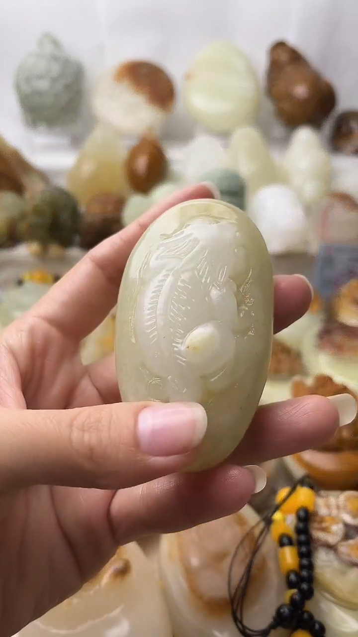 石材古青石棉纹正常不退换貔貅微瑕