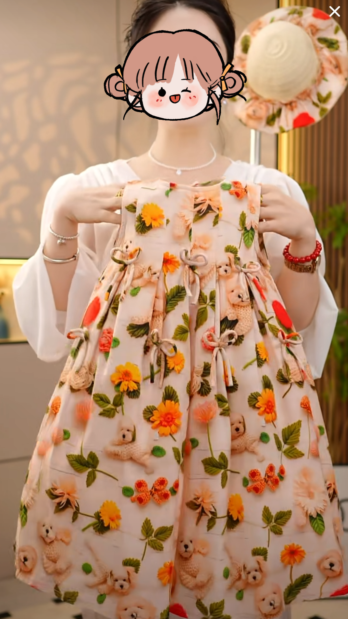 女童2025连衣裙新款洋气夏款背心裙清爽透气吊带裙