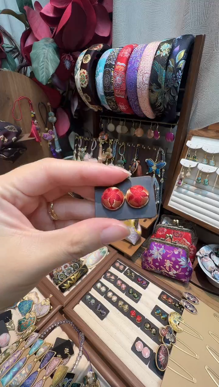 玄**桐【孤品车12,11】上久楷冰裂梅12毫米耳钉