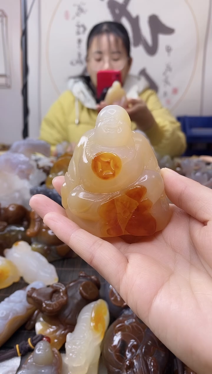 【闪购商品】玛瑙/玉髓手把件未镶嵌0