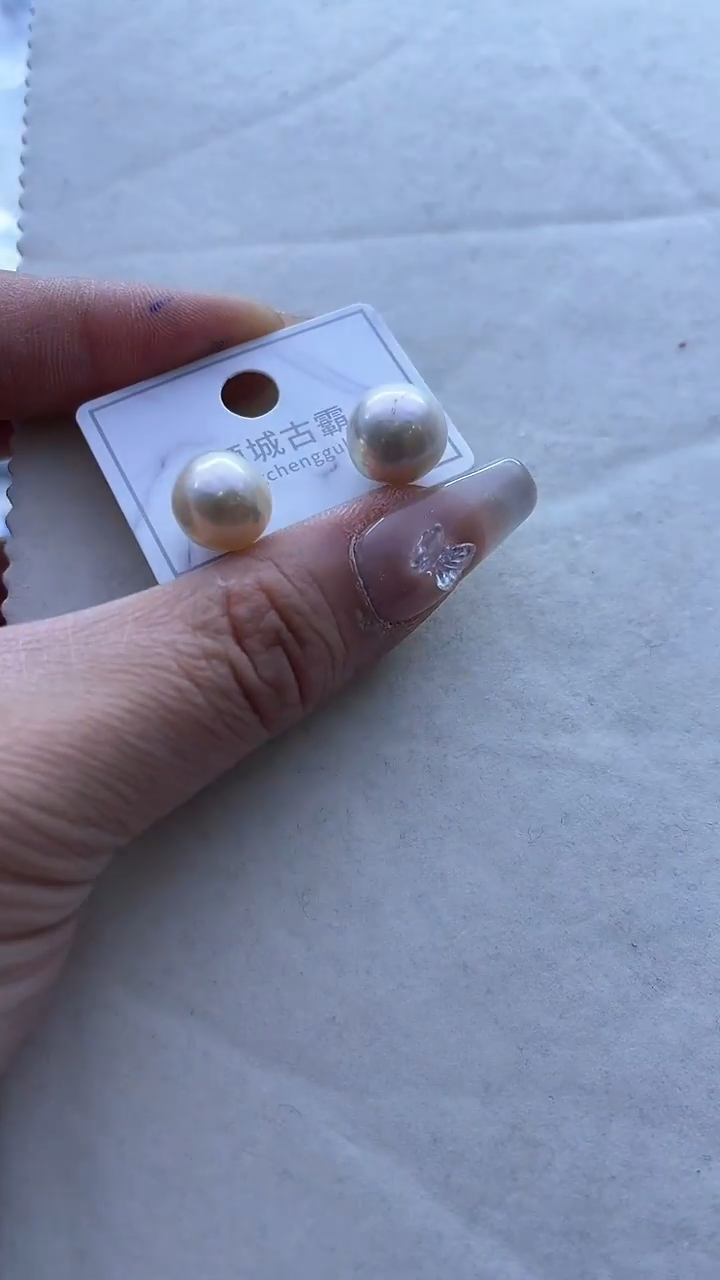 【闪购商品】淡水珍珠耳饰银S925镶嵌879