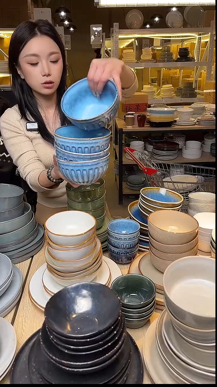 瓷121外贸尾货窑变釉下彩默外微瑕