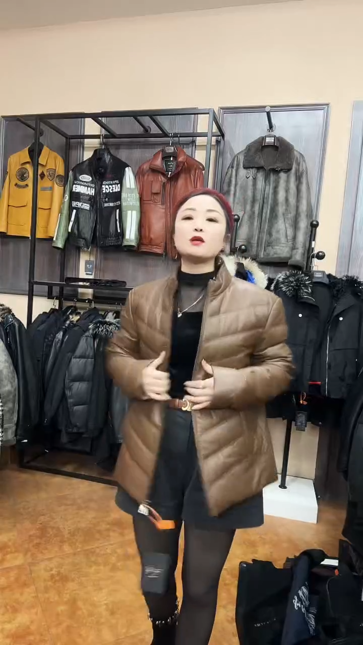 羊皮羽绒145-160斤