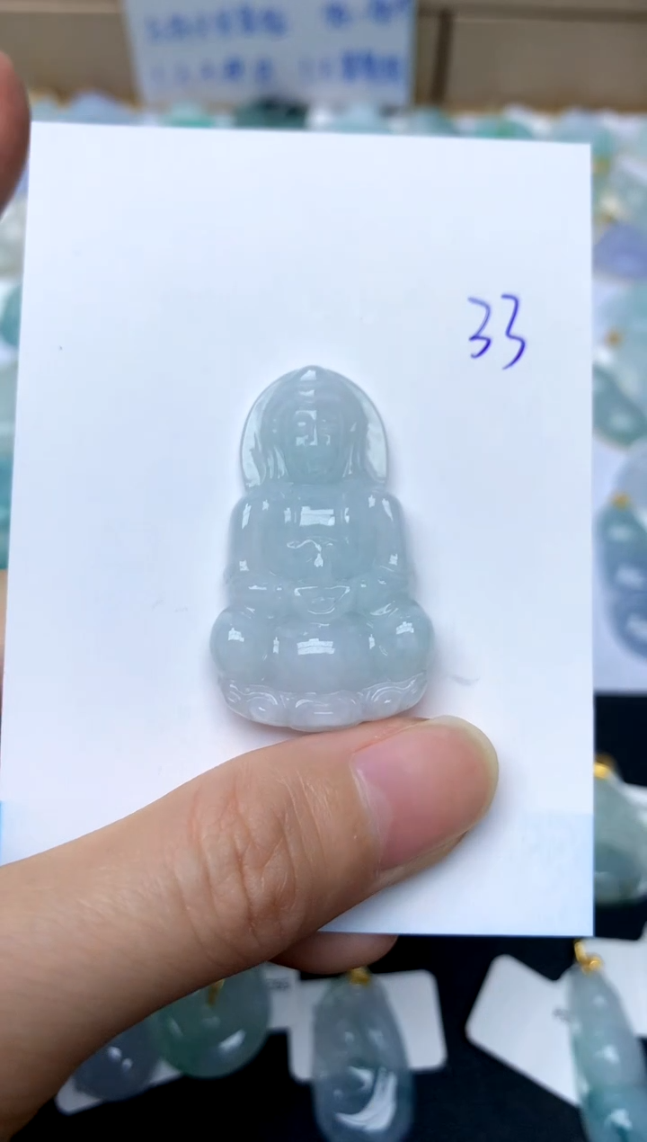 【闪购商品】翡翠颈饰未镶嵌33天然A货翡翠