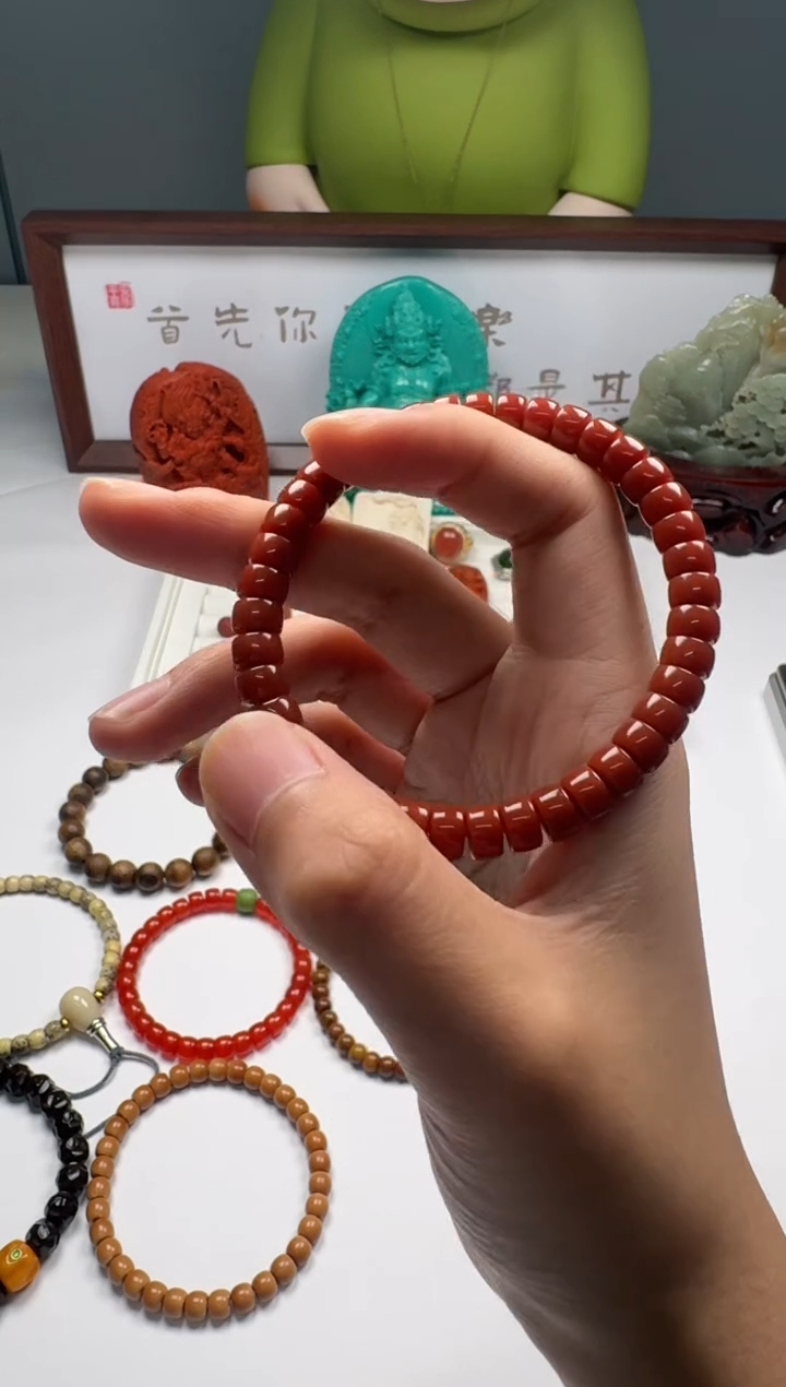 未镶嵌手串南红玛瑙臻**J手串 南红玛瑙