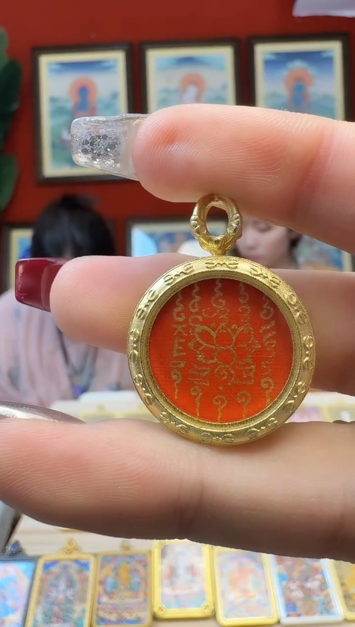 吊坠五条-热贡纯手绘