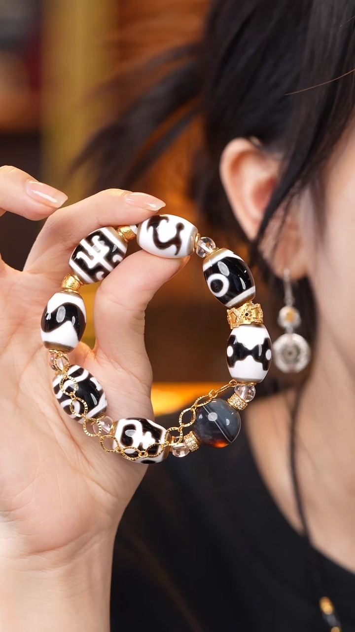 玛瑙/玉髓颈饰未镶嵌Z31765多样性发其一手串