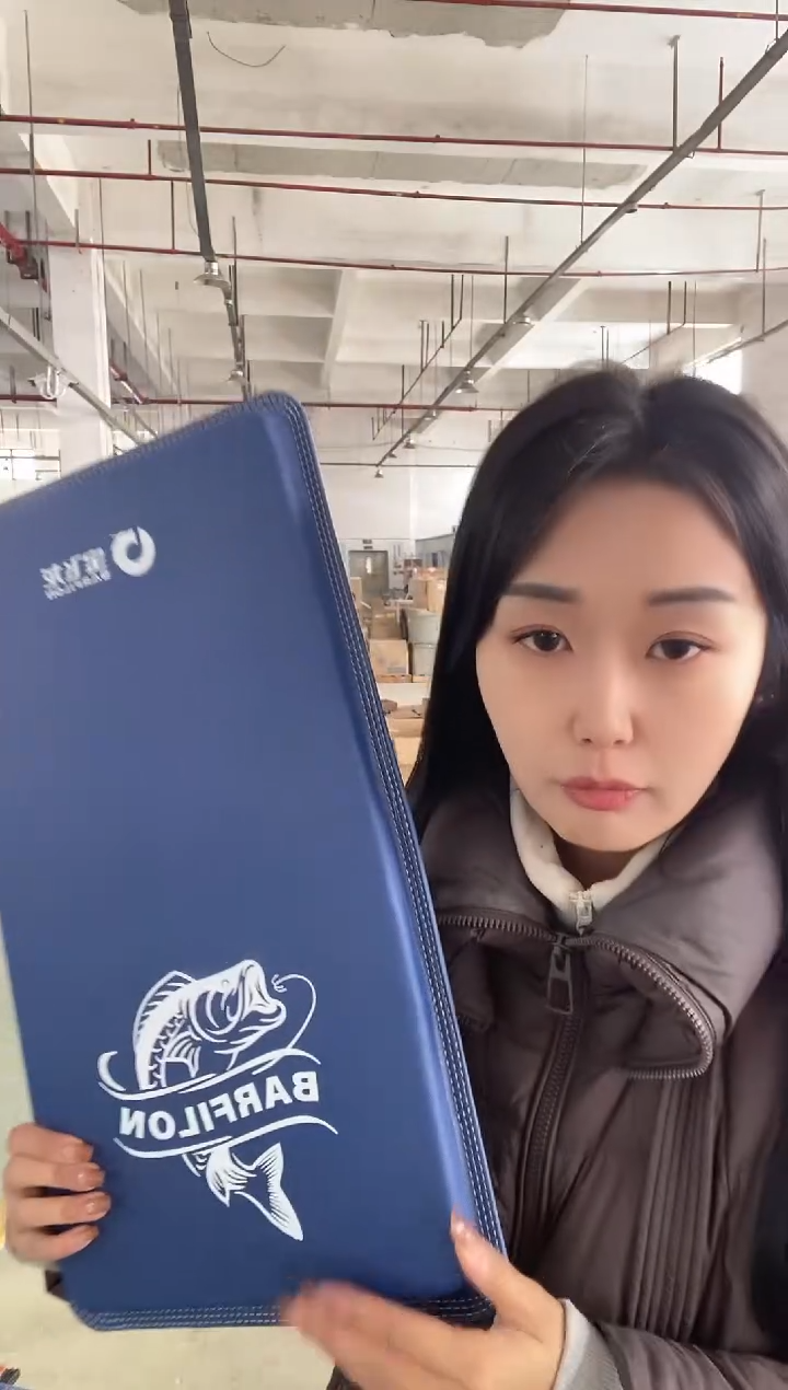 PU钓箱坐垫-大号经典蓝