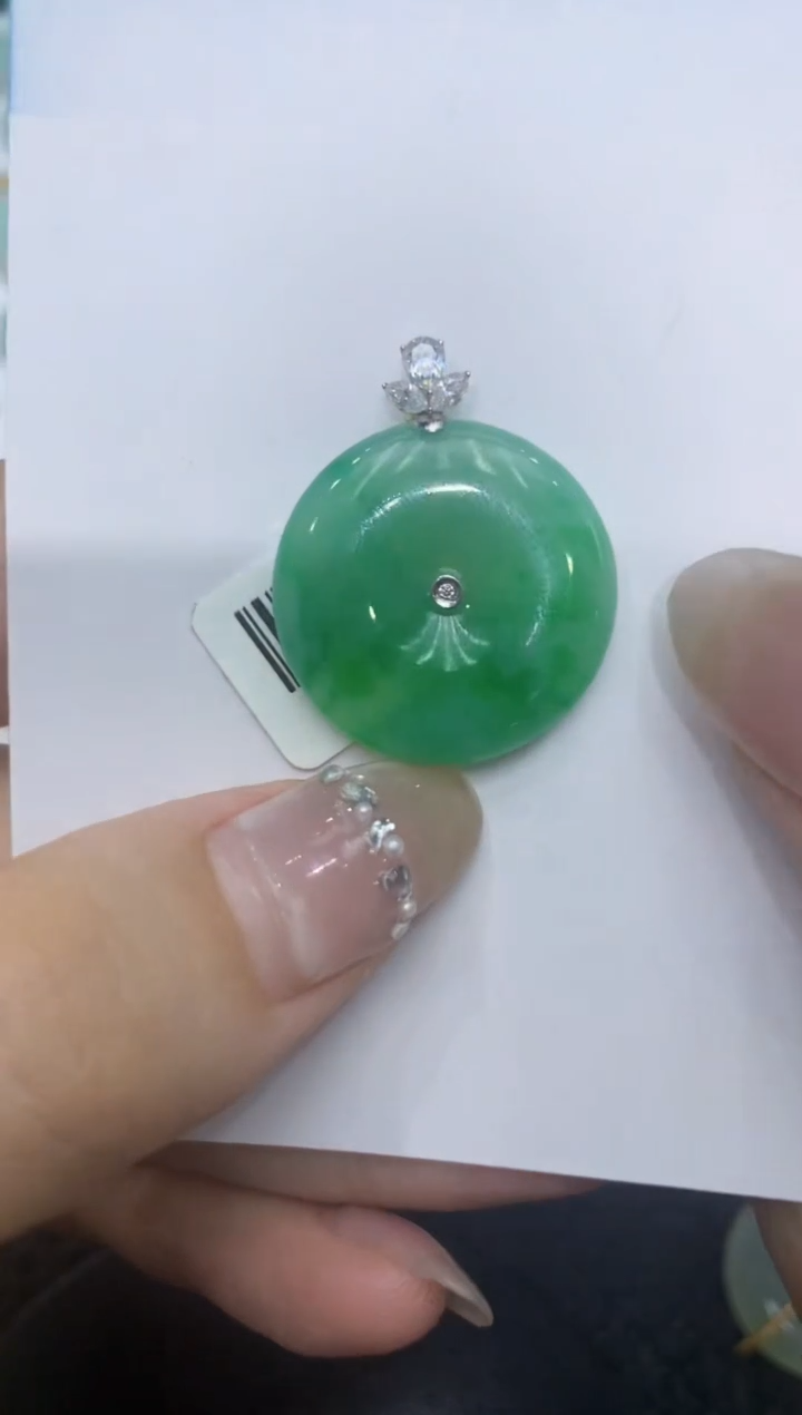 【闪购商品】翡翠颈饰18K金镶嵌222222222