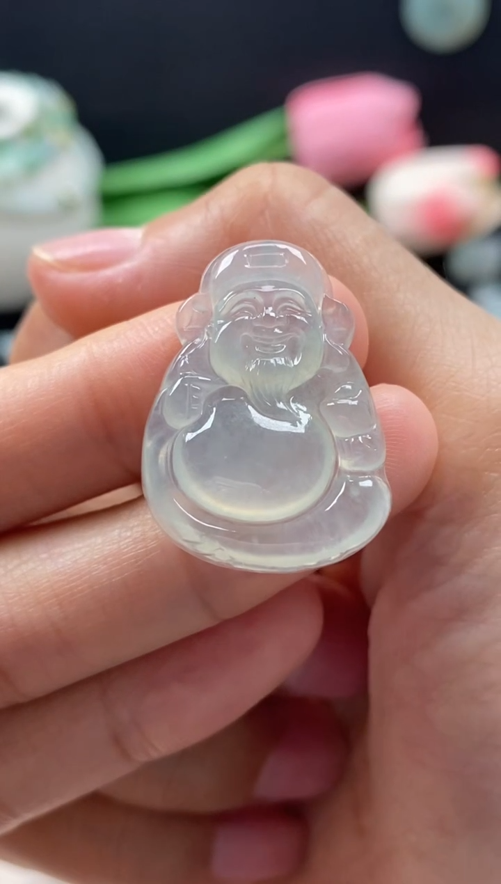 【闪购商品】翡翠颈饰未镶嵌翡翠冰种财神