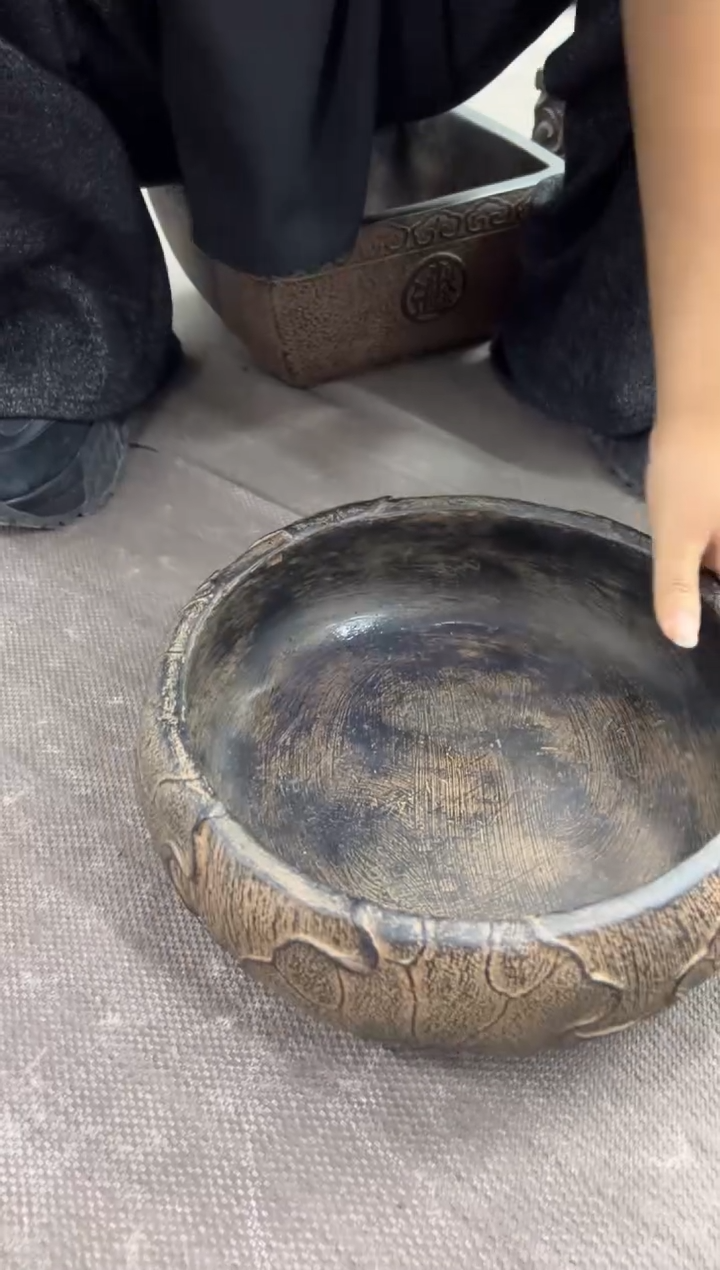 陶土【火山泥】荷韵盆