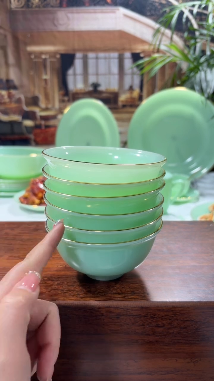 【闪购商品】... 4.5英寸玉瓷碗6个口径11.5厘米 