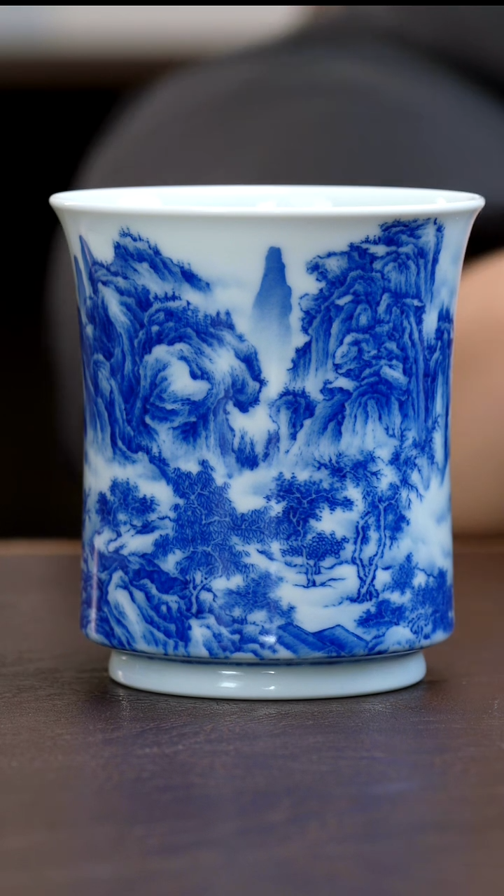 青山秋雨夏山主人杯陶瓷