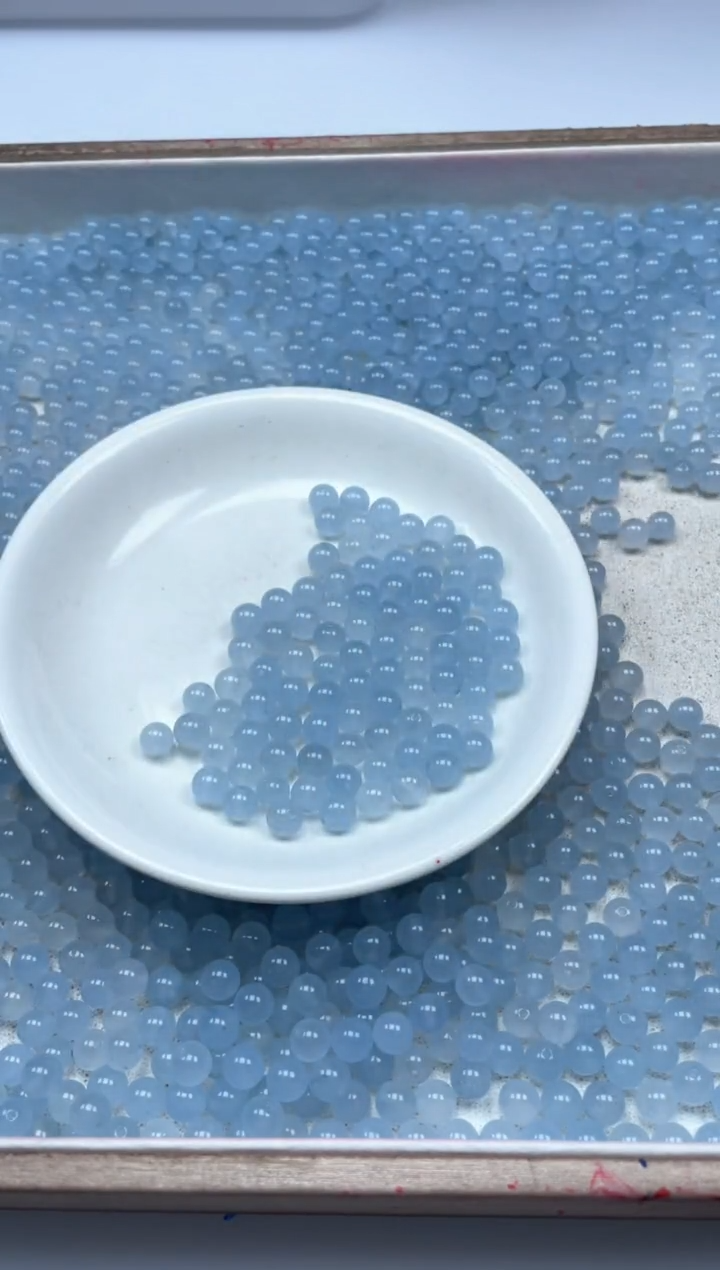 【闪购商品】玛瑙/玉髓颈饰未镶嵌w792冰川蓝玛瑙6mm*30颗