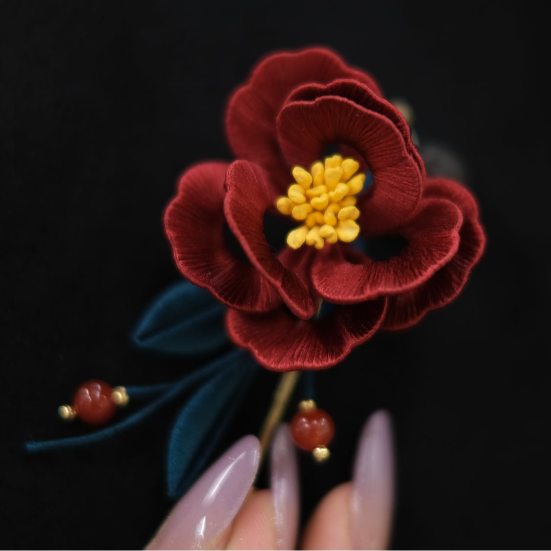 胸花 合香珠胸花 非遗缠绕花