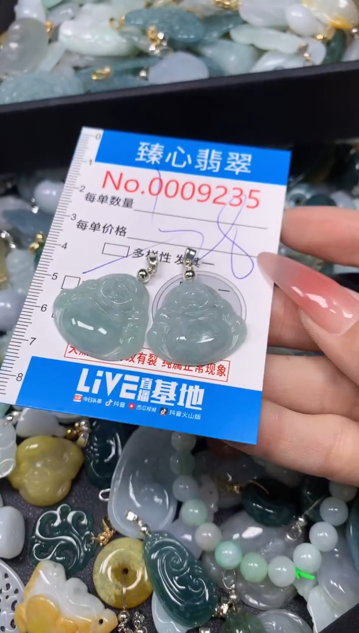 【闪购商品】翡翠颈饰未镶嵌含绳0009235