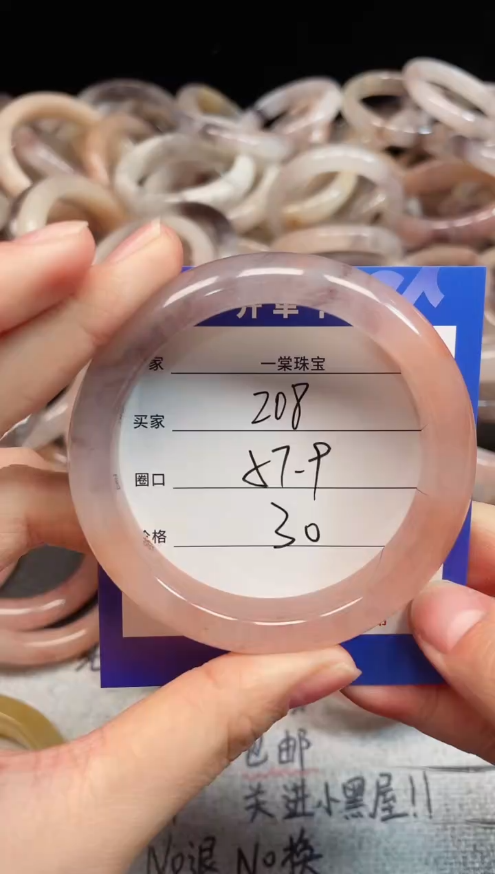 未镶嵌手镯石英质玉208