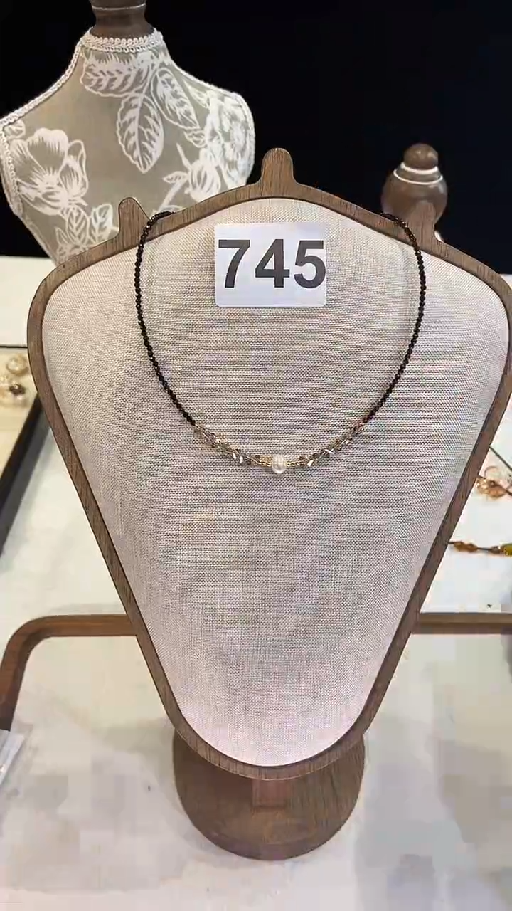 项链钛钢淡水珍珠745