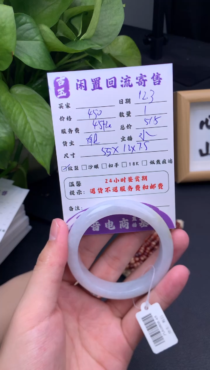 未镶嵌手镯翡翠手镯