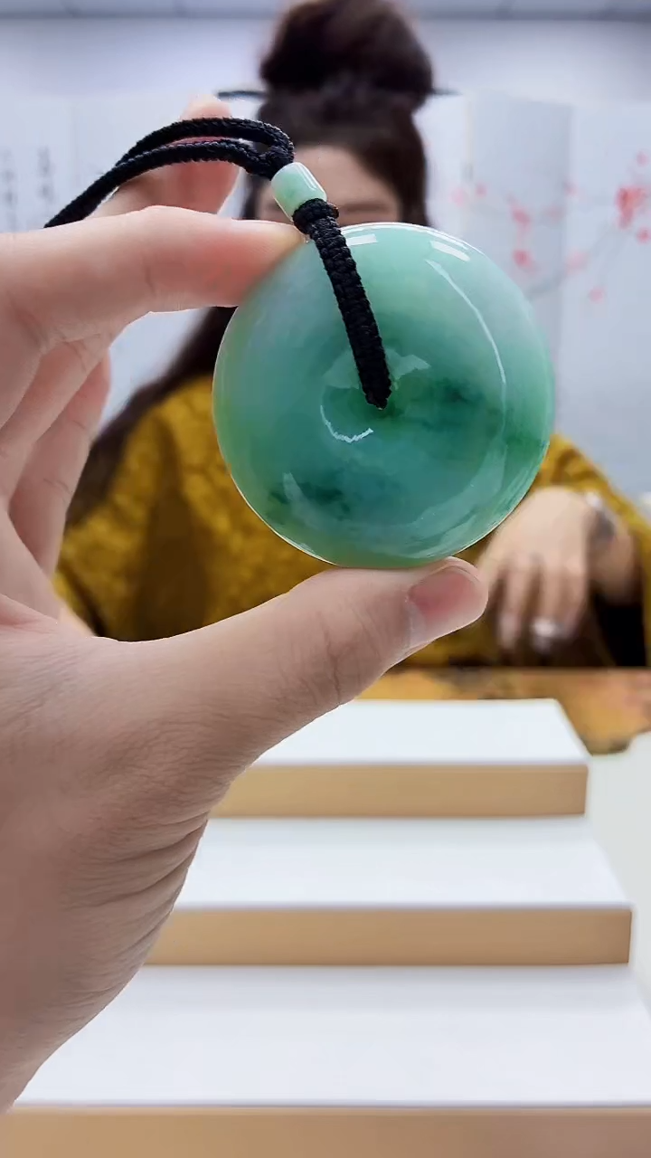 未镶嵌定制翡翠雨***…4829bb-毛货挂件52