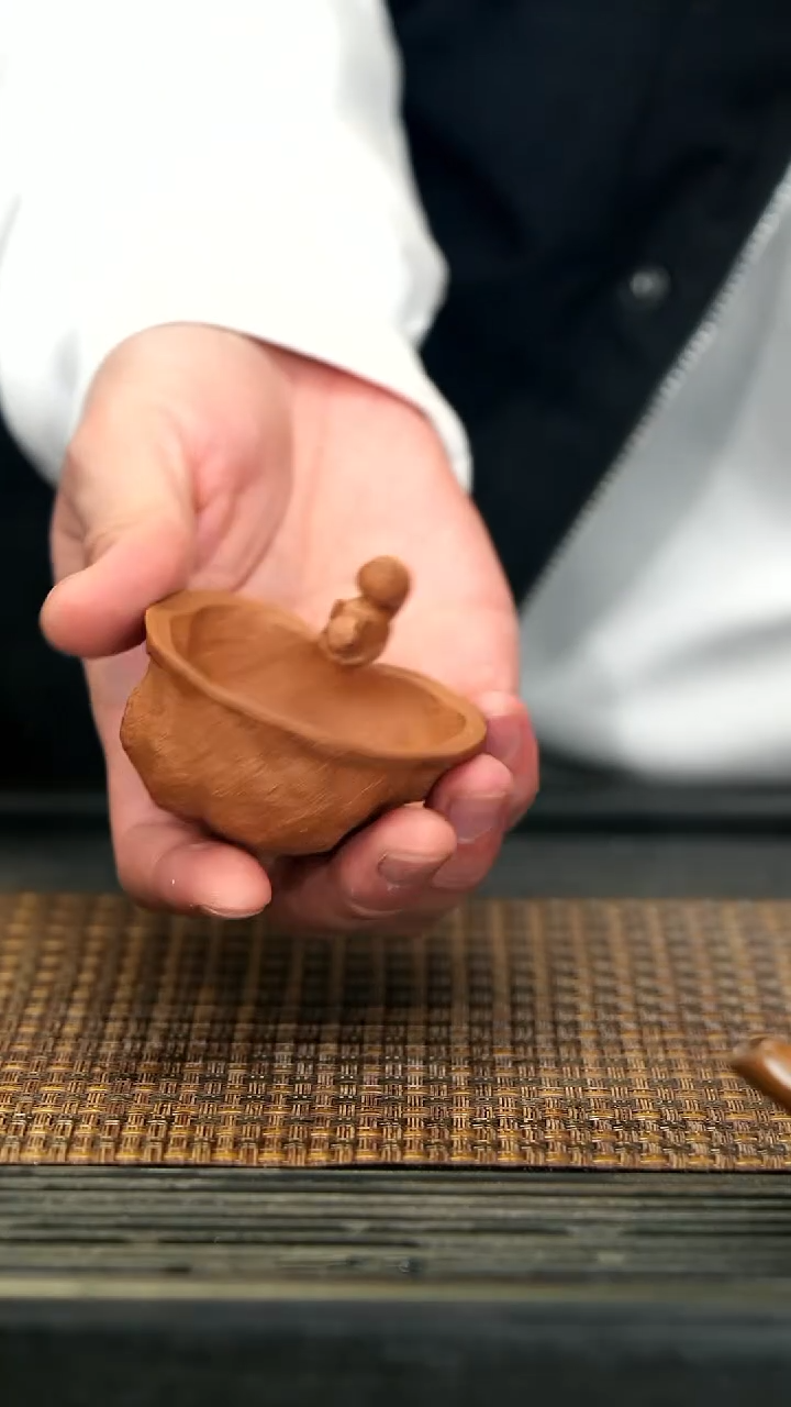 【闪购商品】紫砂茶壶12松鼠核桃杯 段泥