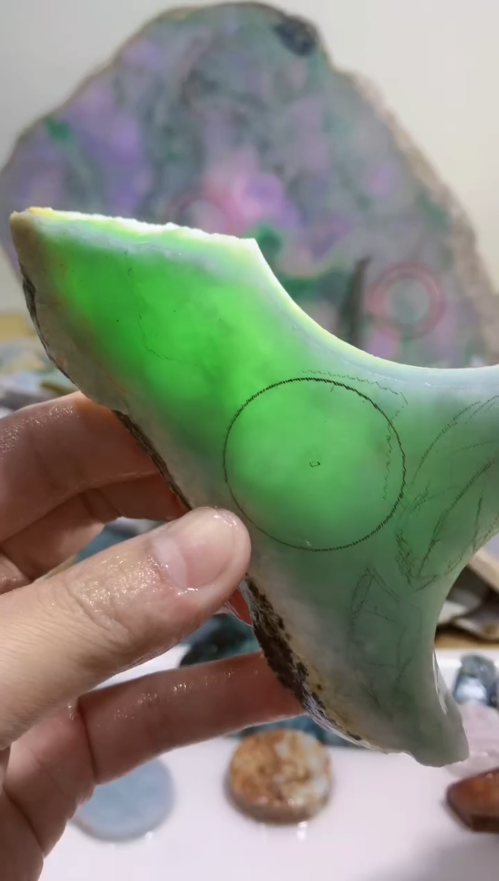 裸石翡翠0蒙0翡翠珠宝897