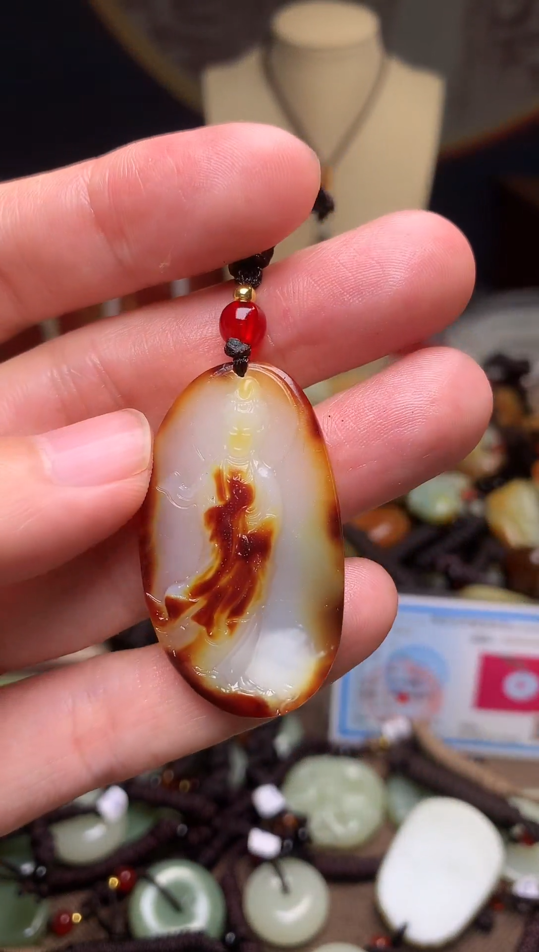 颈饰未镶嵌和田玉新疆料青海料清水和田玉吊坠