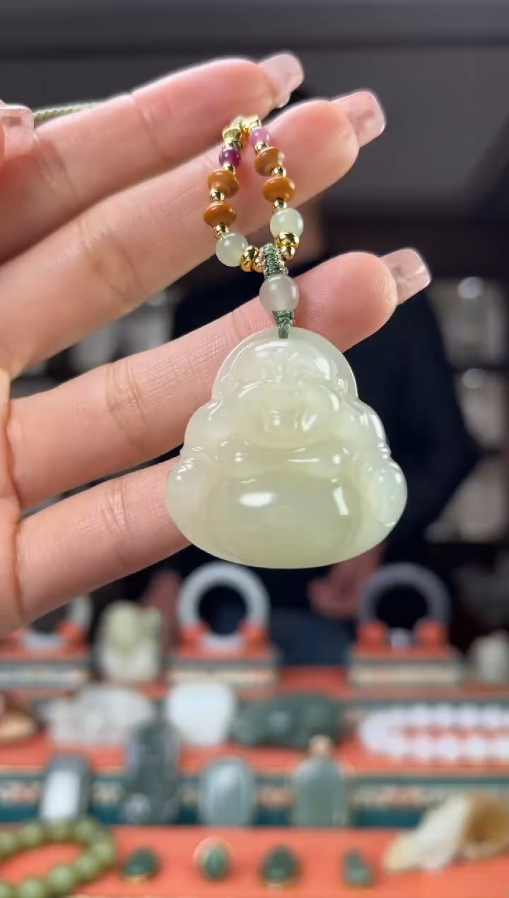 【闪购商品】和田玉颈饰未镶嵌佩佩35mm左右